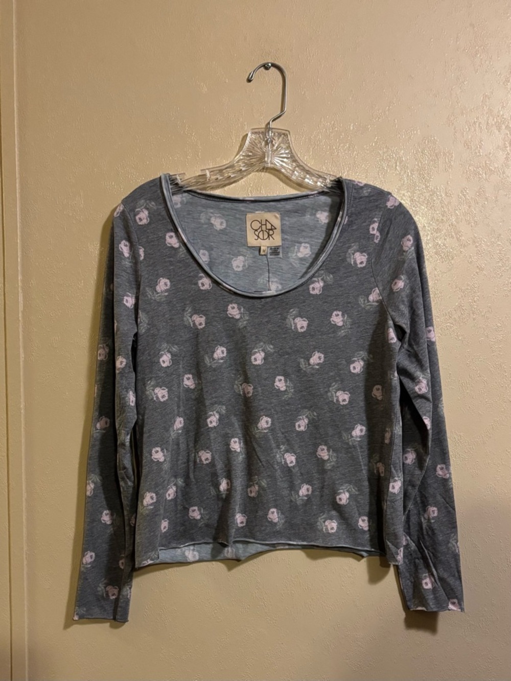 NWT Chaser Lazia Brushed Scoop Neck Knit Top sz M